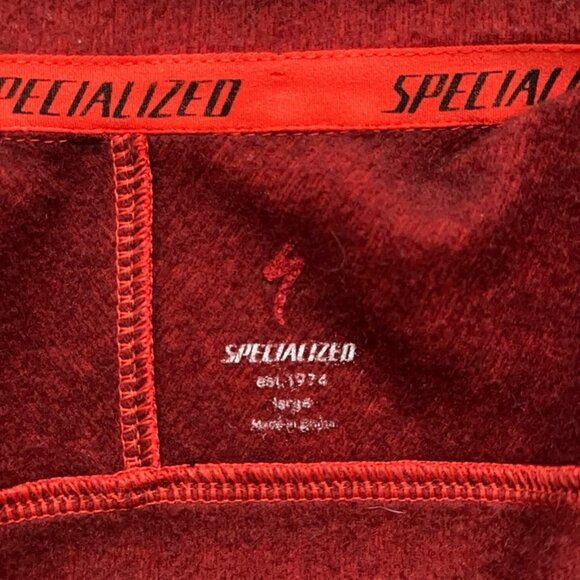 Specialized Cycling Jacket Mens XL Full Zip Long Sleeve Bike Jersey Orange Gray - Picture 6 of 7